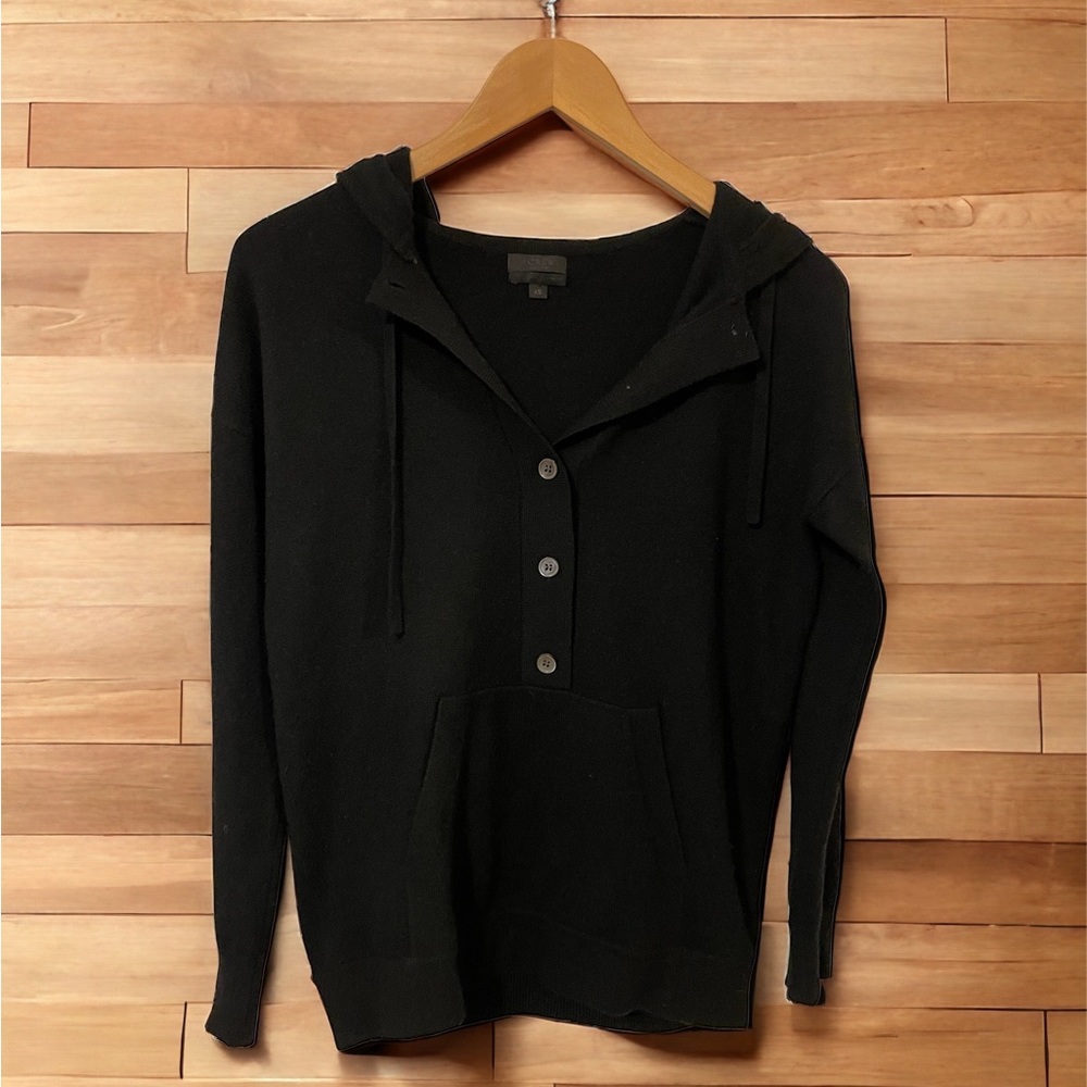 J. Crew 100 % cashmere hoodie XS